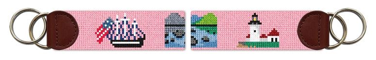 Custom Needlepoint Key Fob