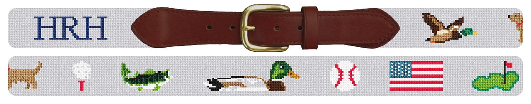 Custom Needlepoint Belt