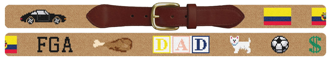 Custom Needlepoint Belt