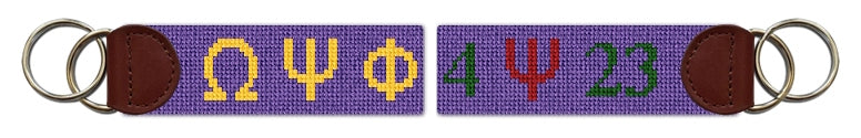 Custom Needlepoint Key Fob