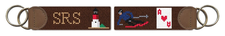 Custom Needlepoint Key Fob