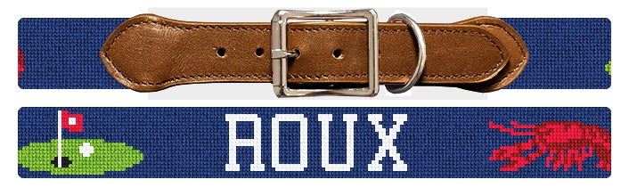 Custom Needlepoint Dog Collar