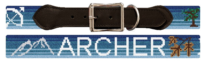 Custom Needlepoint Dog Collar