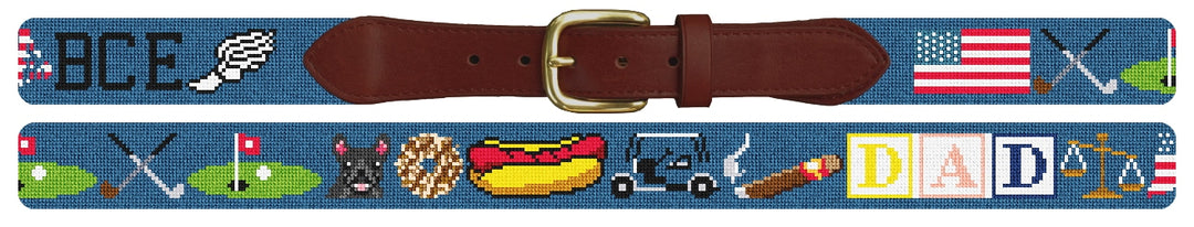 Custom Needlepoint Belt