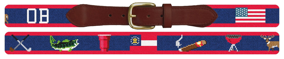 Custom Needlepoint Belt