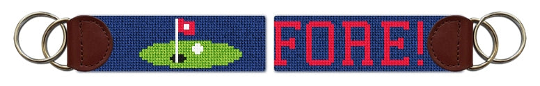 Custom Needlepoint Key Fob
