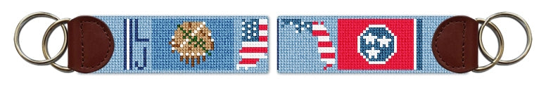 Custom Needlepoint Key Fob