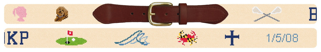 Custom Needlepoint Belt
