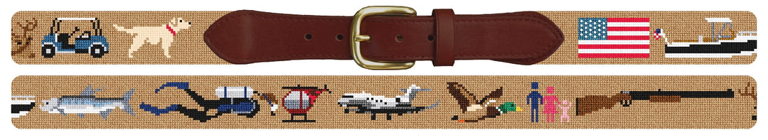 Custom Needlepoint Belt