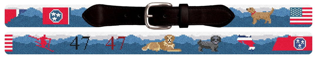 Custom Needlepoint Belt