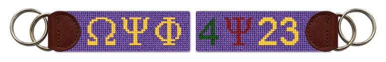 Custom Needlepoint Key Fob