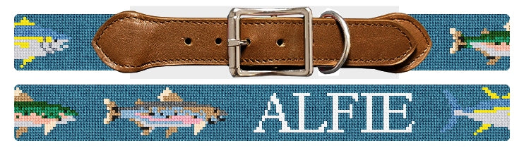 Custom Needlepoint Dog Collar