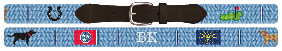 Custom Needlepoint Belt