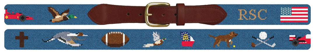 Custom Needlepoint Belt