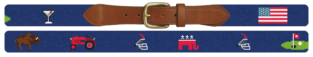 Custom Needlepoint Belt