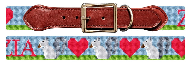 Custom Needlepoint Dog Collar