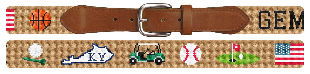 Custom Needlepoint Belt