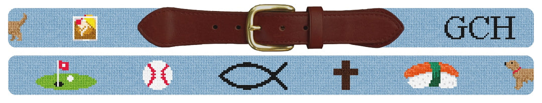Custom Needlepoint Belt