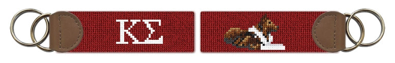 Custom Needlepoint Key Fob