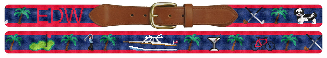 Custom Needlepoint Belt