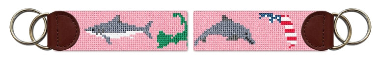 Custom Needlepoint Key Fob