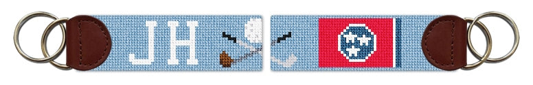 Custom Needlepoint Key Fob