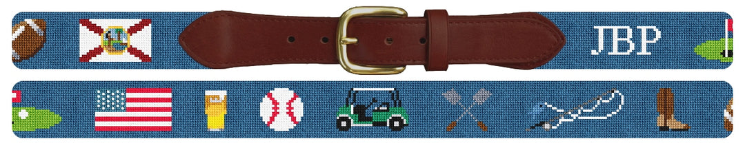Custom Needlepoint Belt