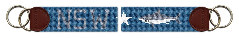 Custom Needlepoint Key Fob