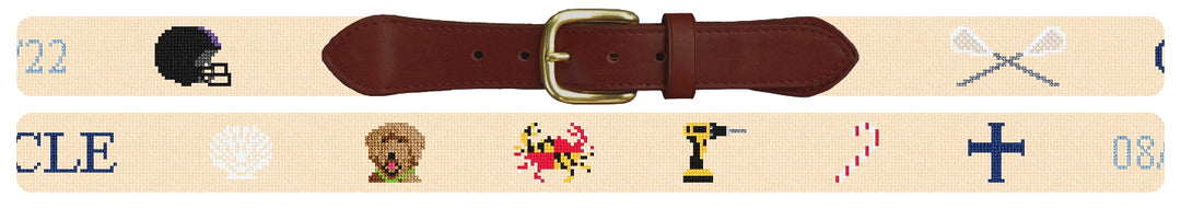 Custom Needlepoint Belt