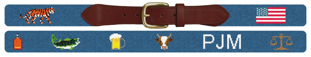 Custom Needlepoint Belt