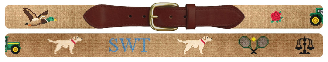 Custom Needlepoint Belt