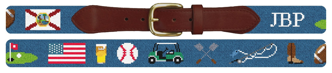 Custom Needlepoint Belt
