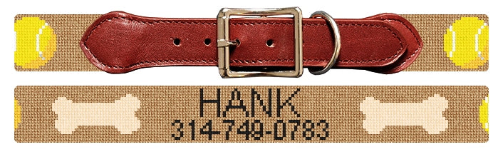 Custom Needlepoint Dog Collar