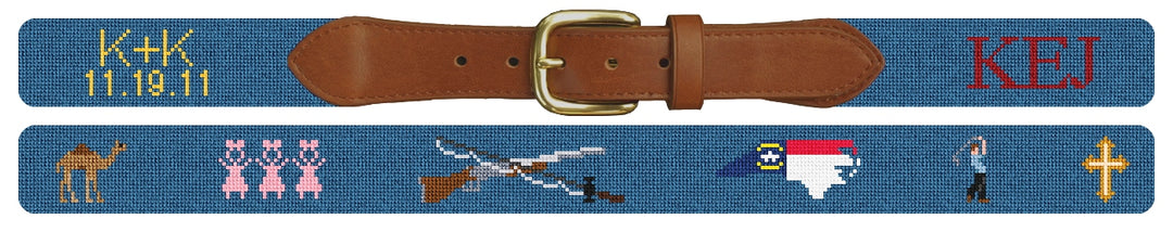Custom Needlepoint Belt
