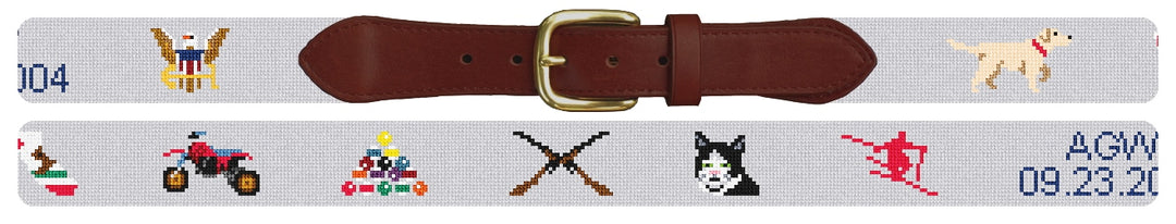 Custom Needlepoint Belt