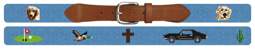 Custom Needlepoint Belt