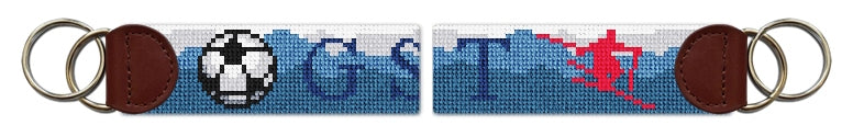 Custom Needlepoint Key Fob