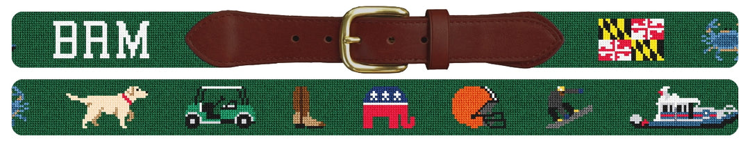 Custom Needlepoint Belt