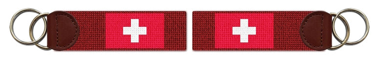 Custom Needlepoint Key Fob