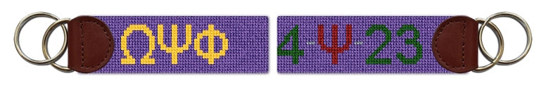 Custom Needlepoint Key Fob