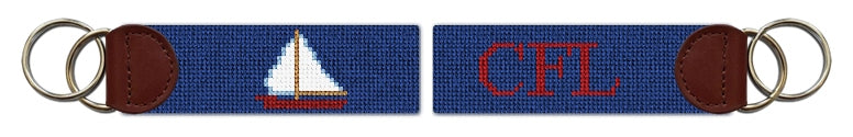 Custom Needlepoint Key Fob