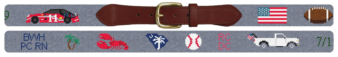 Custom Needlepoint Belt