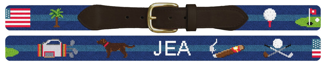 Custom Needlepoint Belt