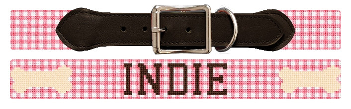 Custom Needlepoint Dog Collar