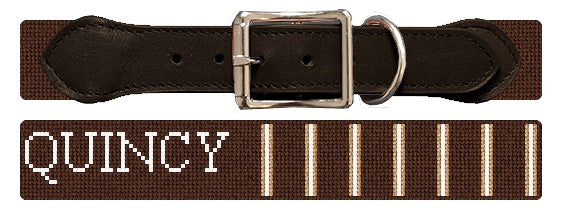 Custom Needlepoint Dog Collar