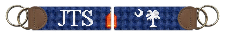 Custom Needlepoint Key Fob