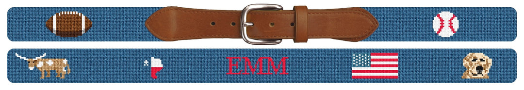 Custom Needlepoint Belt