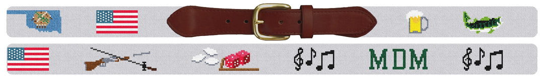 Custom Needlepoint Belt