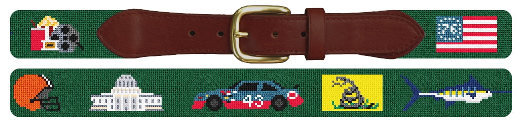 Custom Needlepoint Belt