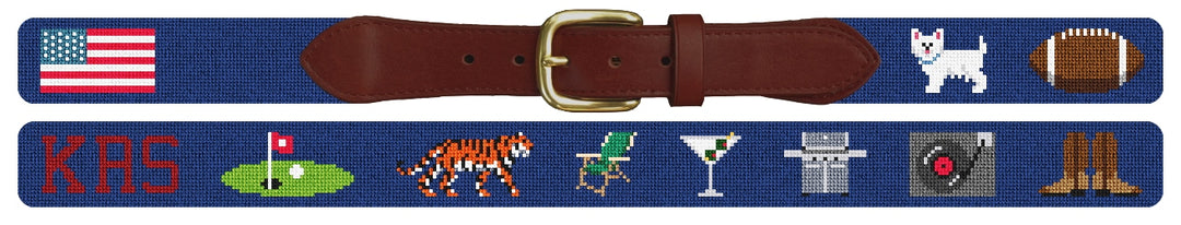 Custom Needlepoint Belt